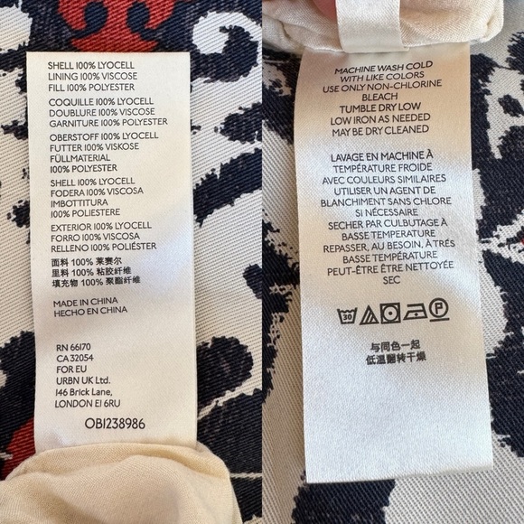 New! ANTHROPOLOGIE • Eleanor Kimono Cardigan Jacket in Orange Morif - Picture 12 of 13